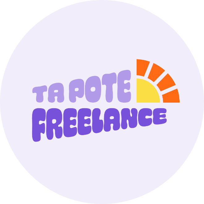 Le logo de Ta Pote Freelance, le réseau féminin partenaire pour les freelances de la Bande.